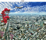 日本东京城市俯瞰建筑景观图片