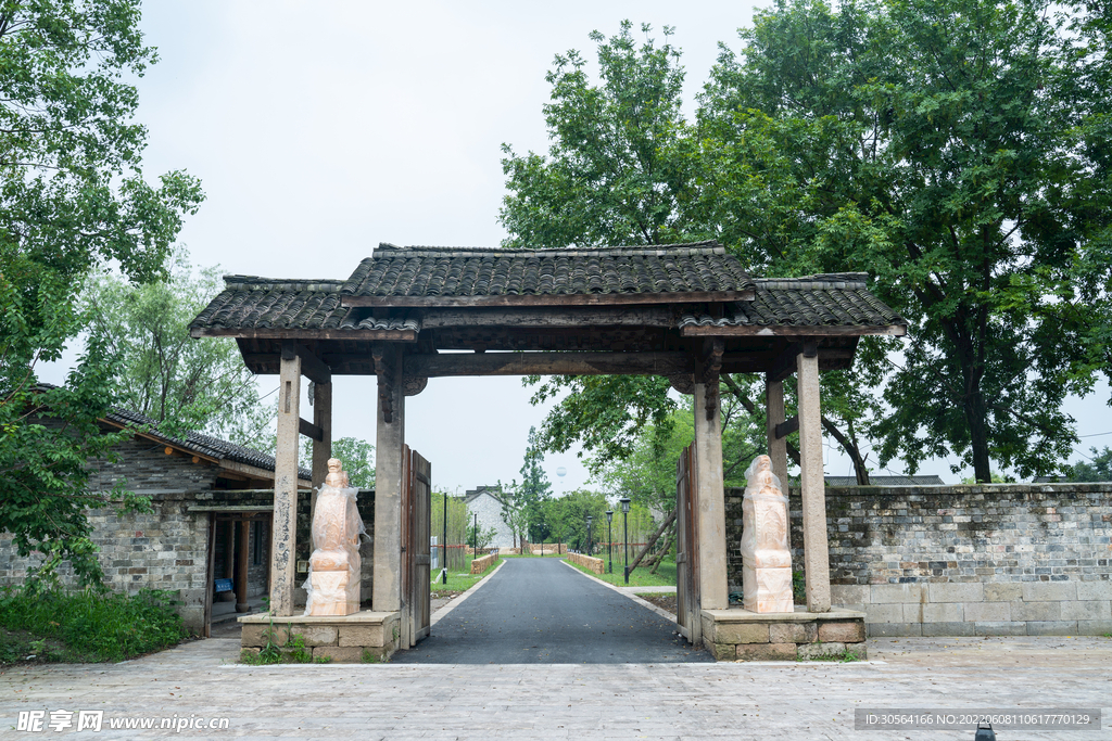 戶外復(fù)古牌樓建筑