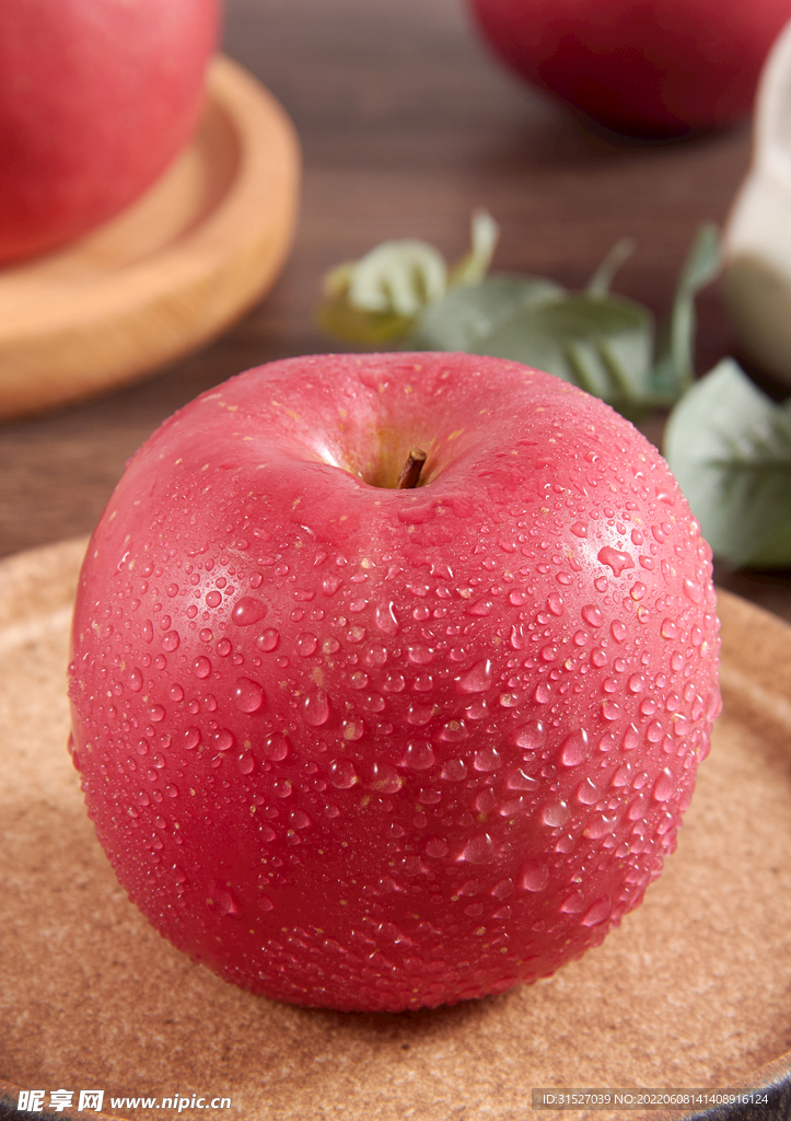 新鲜红苹果高清摄影