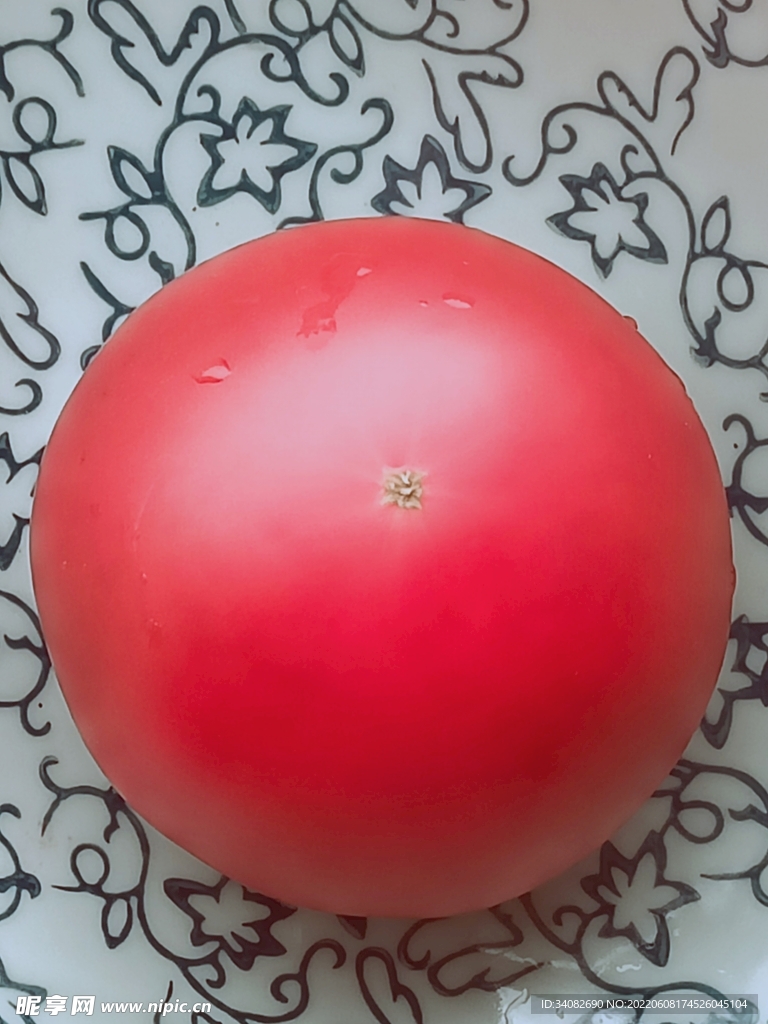 红色 西红柿番茄 熟透光泽水灵