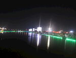 夜景图片  江边山水夜景 美丽