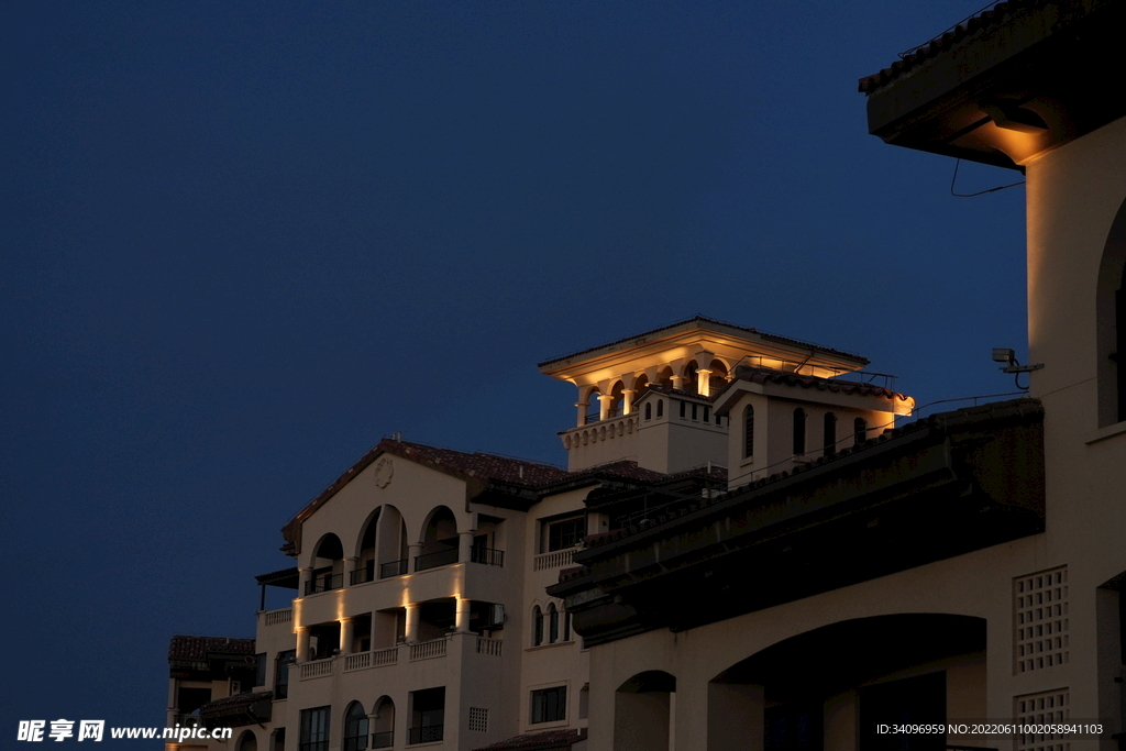 龍沐灣公寓夜景
