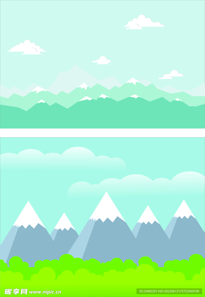 雪山背景