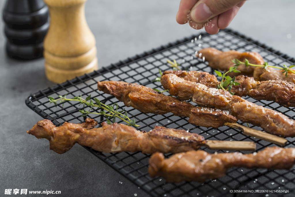 孜然烤肉燒烤美食
