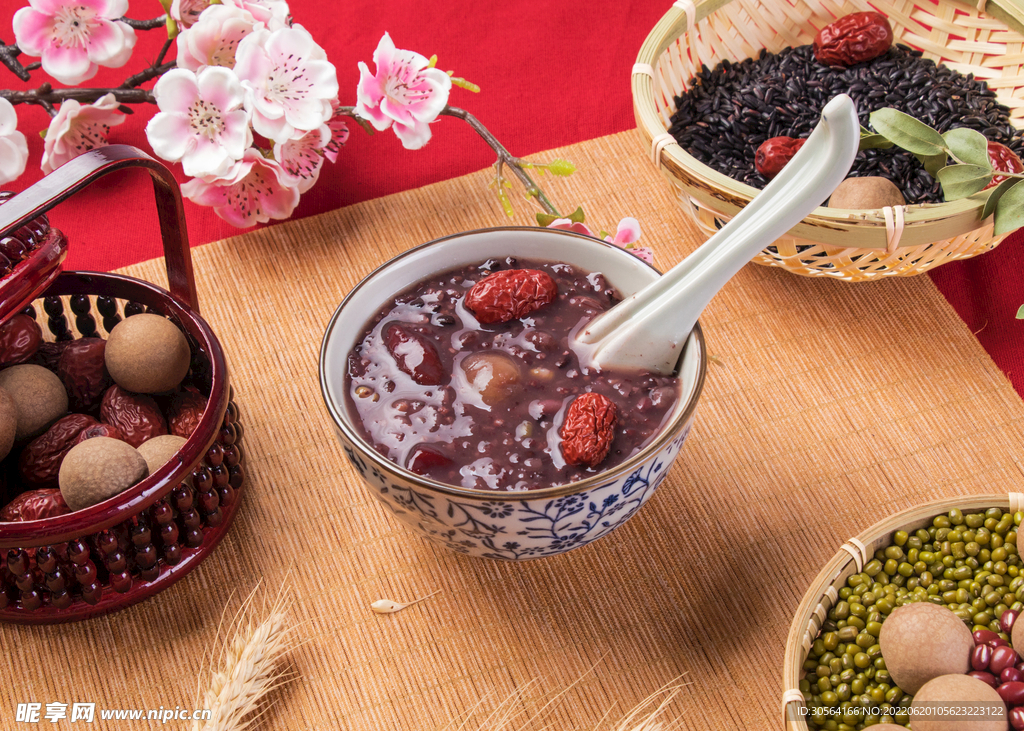 滋補養生八寶粥美食