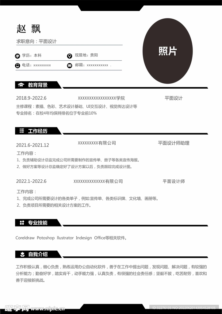 個人求職簡歷