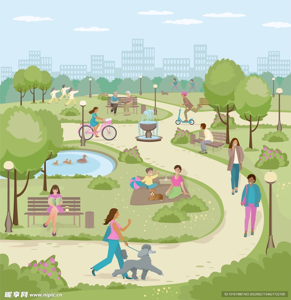 矢量公園人物
