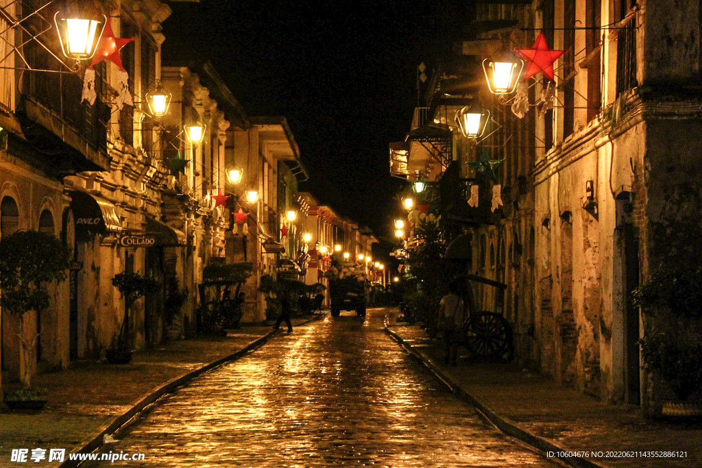 城市夜景圖