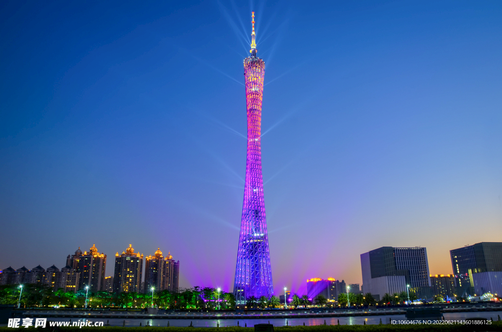 城市夜景圖