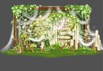绿色清新森林系婚礼