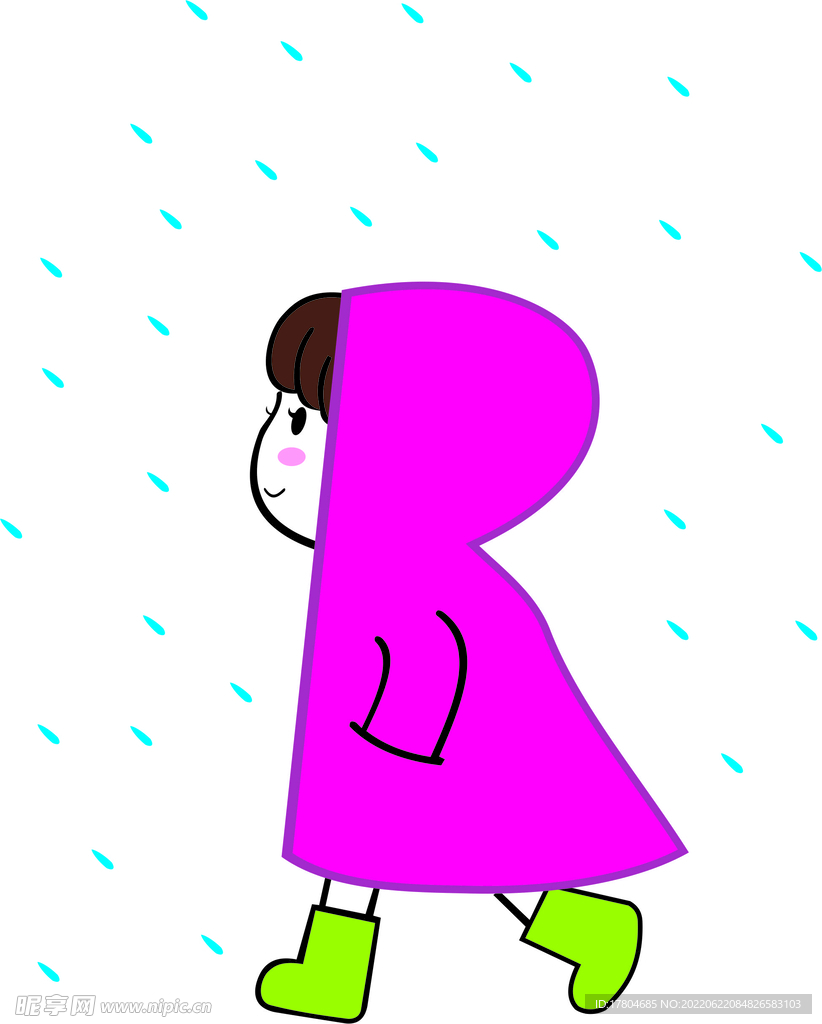 穿雨衣的女孩