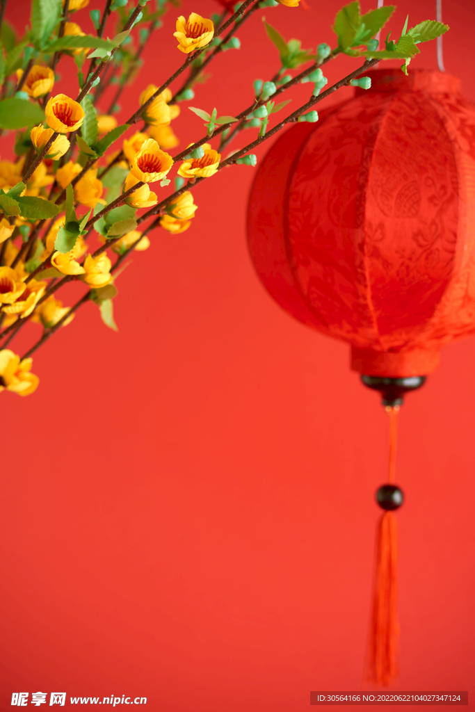 復古紅色燈籠