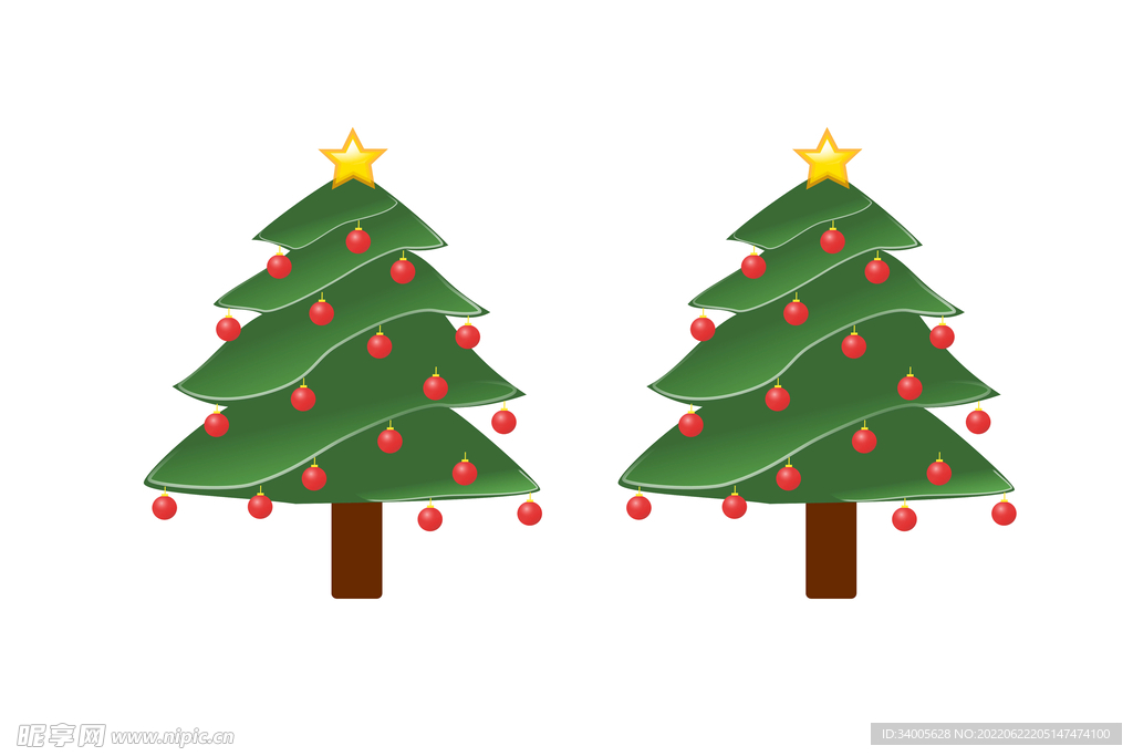 两颗圣诞树