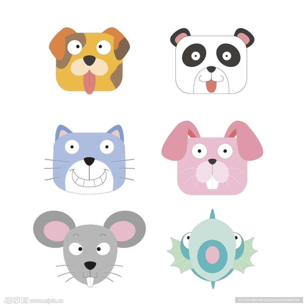 可愛動物頭像
