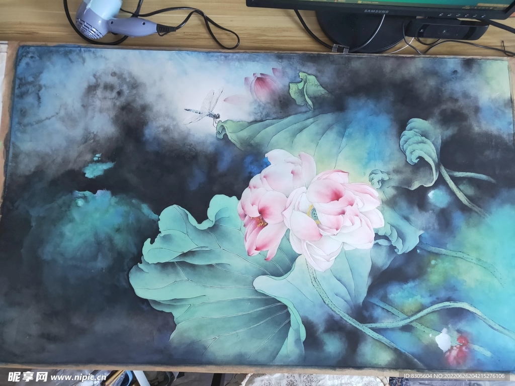 工筆荷花