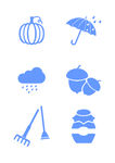南瓜雨伞矢量图