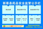 藥品監(jiān)管公示欄