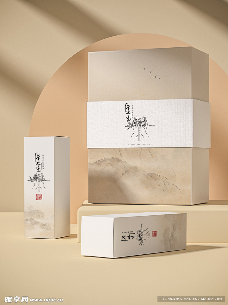 莲花茶包装礼盒设计茶道