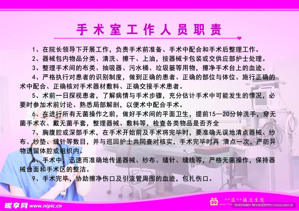 手術(shù)室工作人員職責(zé)