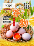 雞蛋谷物天然自然綠色