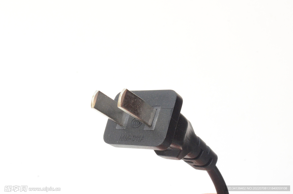 國標插頭電源黑色電源線