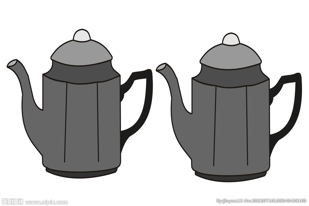 灰色茶壶