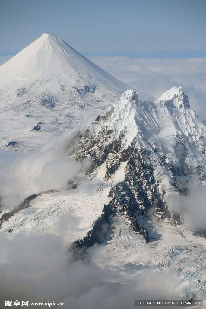 戶外雪山山脈