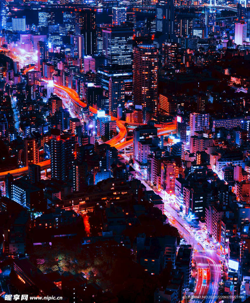 炫酷夜景城市
