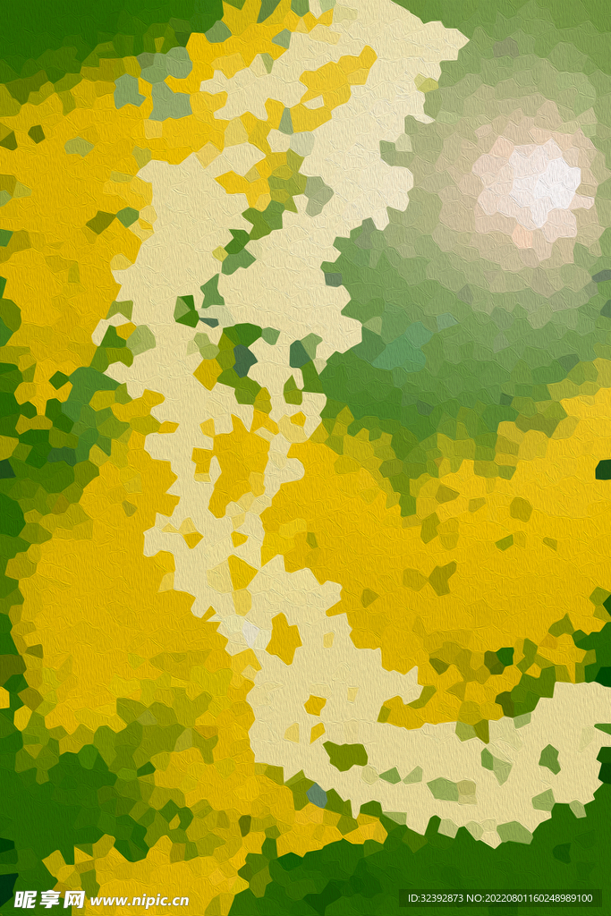 黄绿色渐变抽象背景