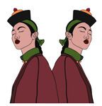 蒙古族 人物插画