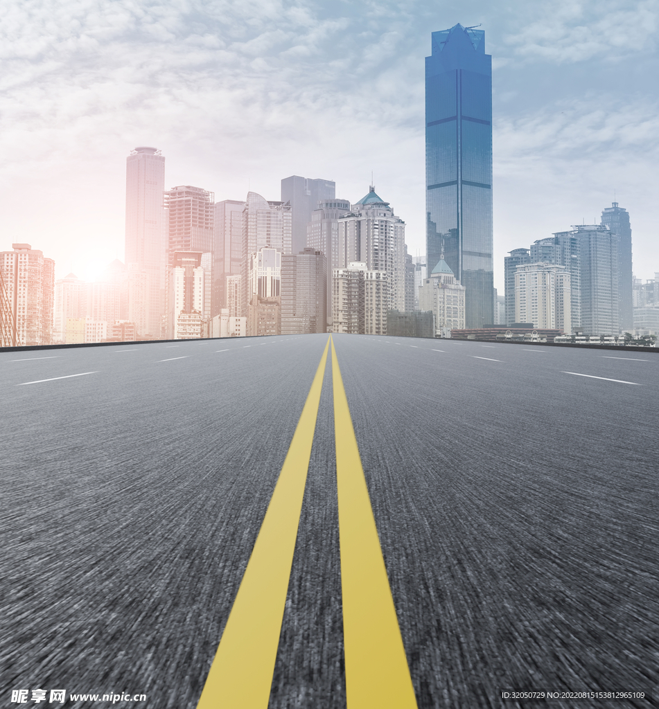 道路城市背景