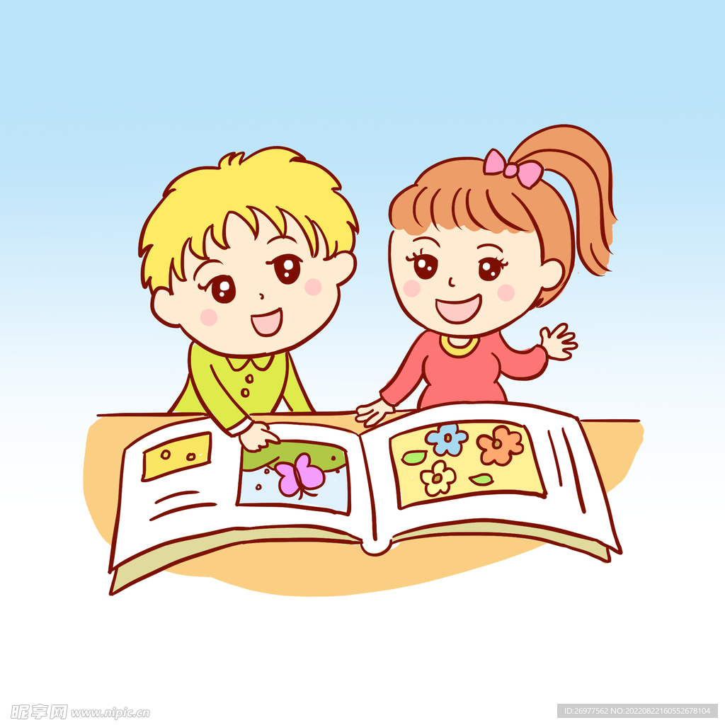 小朋友看書 