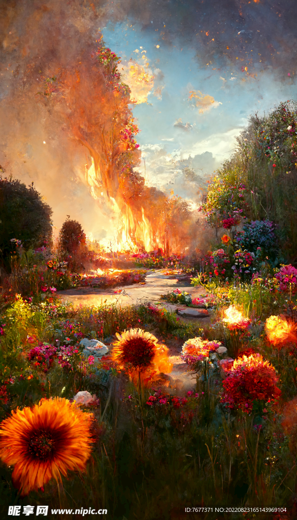 燃燒的后花園