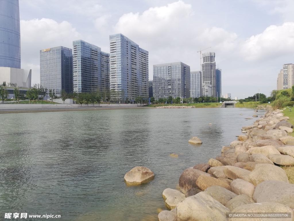 城市建筑新城江景