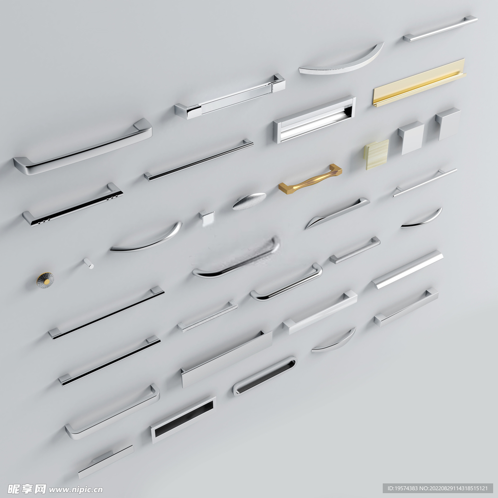 C4D模型 門把手