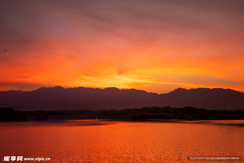 晚霞 夕陽 