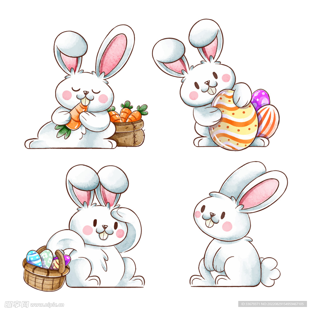 卡通兔子动物