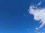 蓝天白云实景拍摄