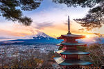 日本富士山古建筑摄影