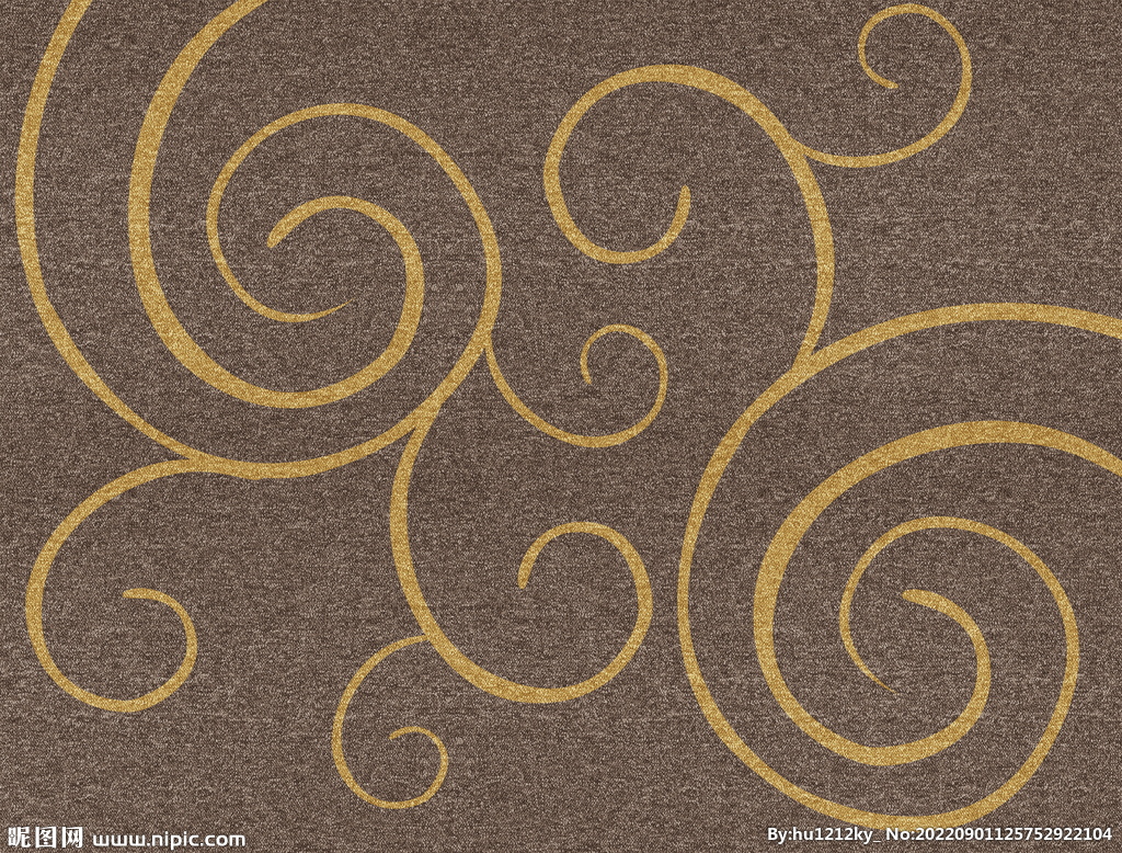仿布纹棕黄地毯