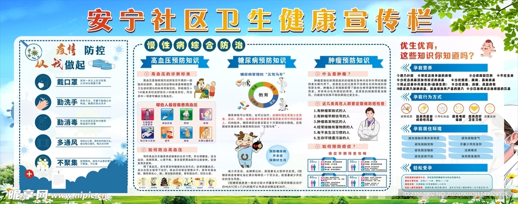 衛生健康宣傳欄