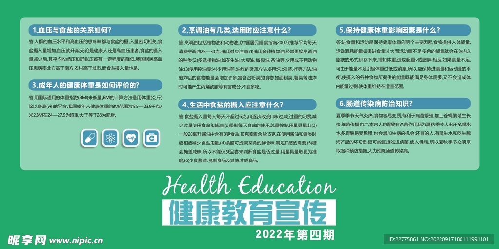 健康教育宣传栏2022年第4期
