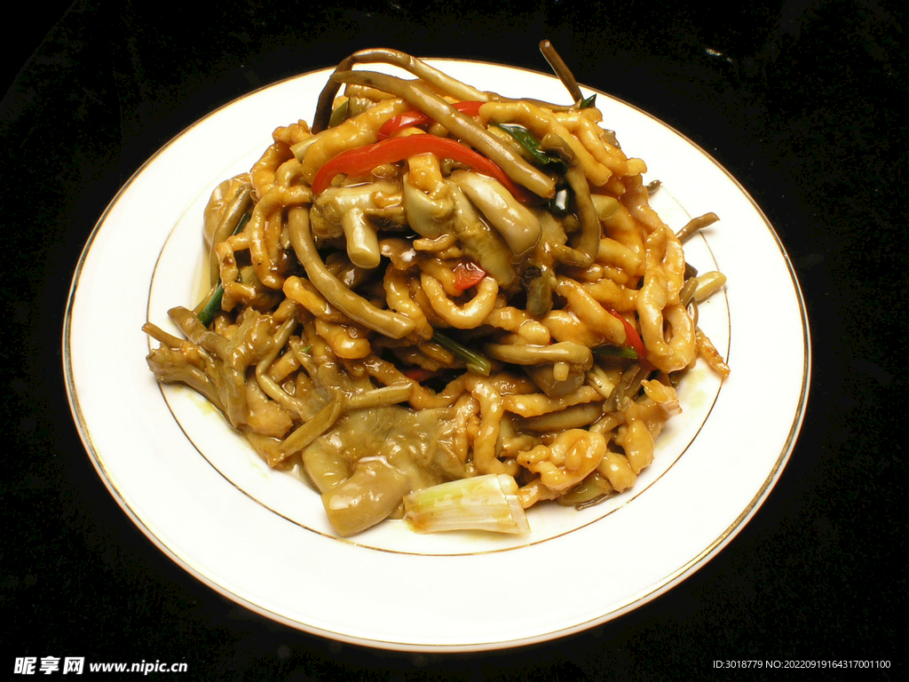 茶樹菇炒肉絲