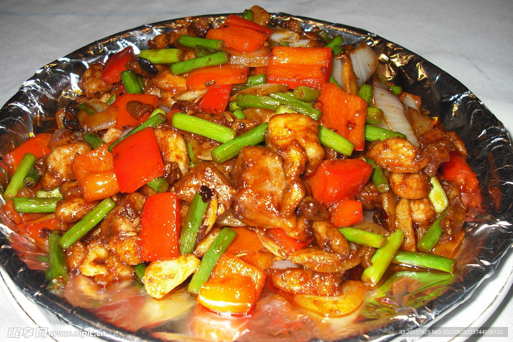 鐵板雞丁 