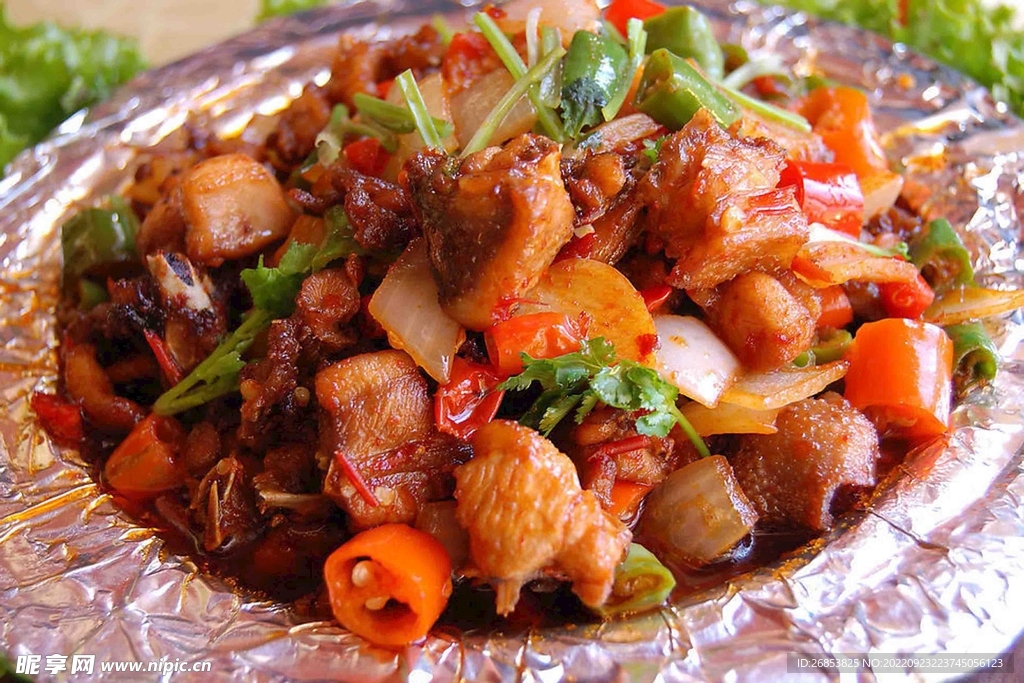 鐵板雞丁 