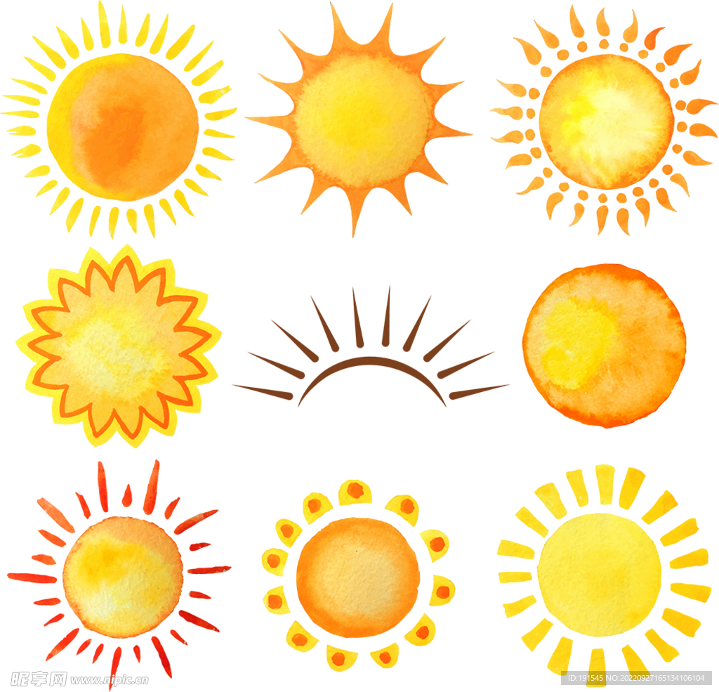 太陽卡通素材