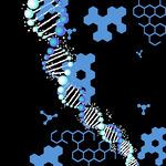 蓝色DNA元素