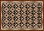 棕色欧式花纹地毯