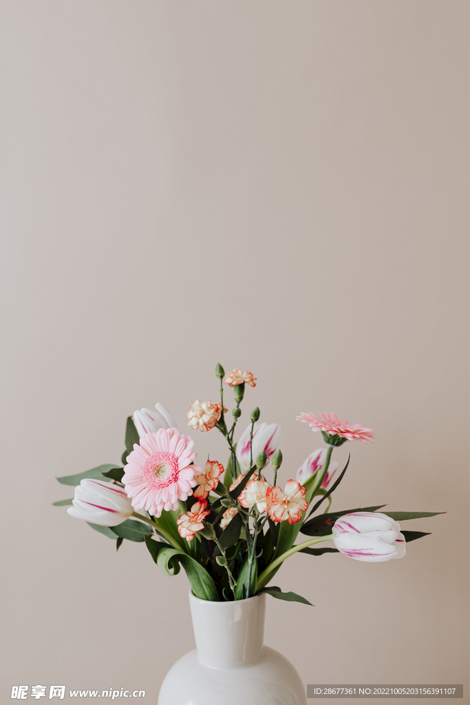 文藝鮮花背景圖