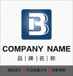 B 字母logo